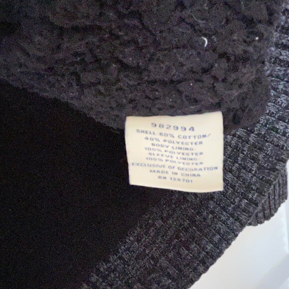 Boston Traders medium navy fleece-lined full-zip bomber jacket - Picture 8 of 9